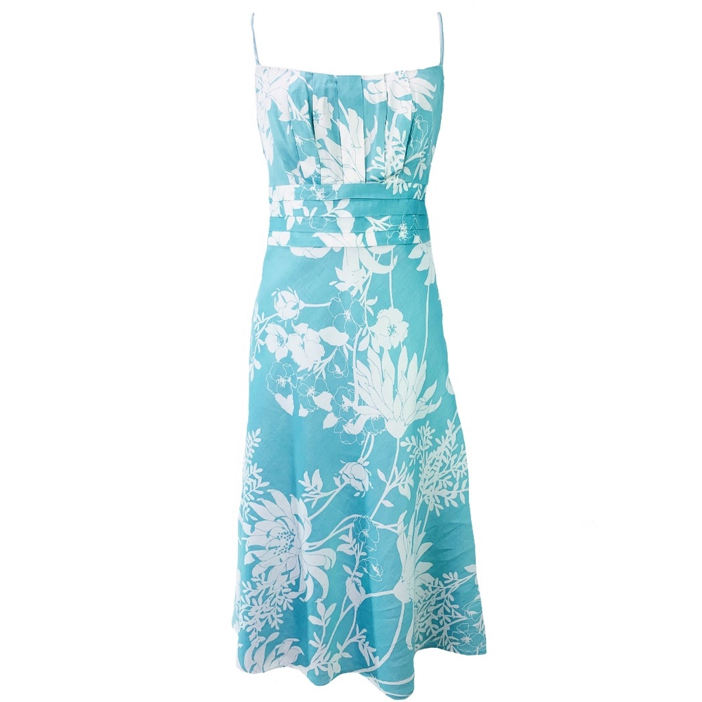 Ann Taylor Blue & White Floral Sundress Size 6